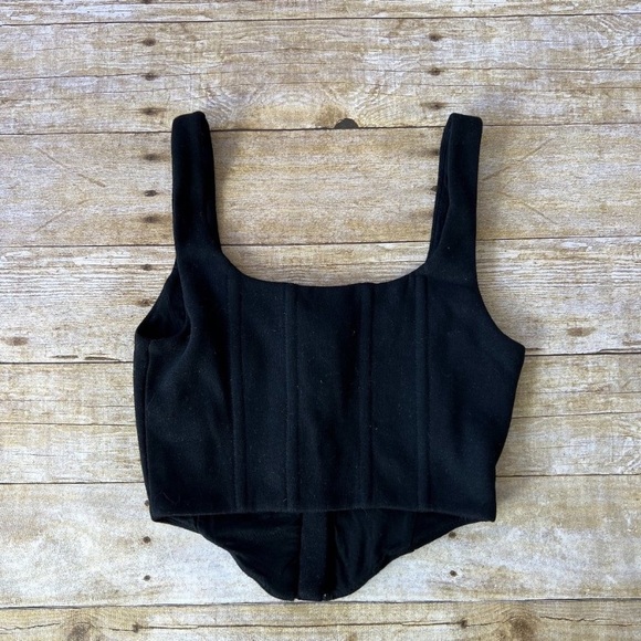 LPA stretchy corset black top XS - Picture 2 of 6